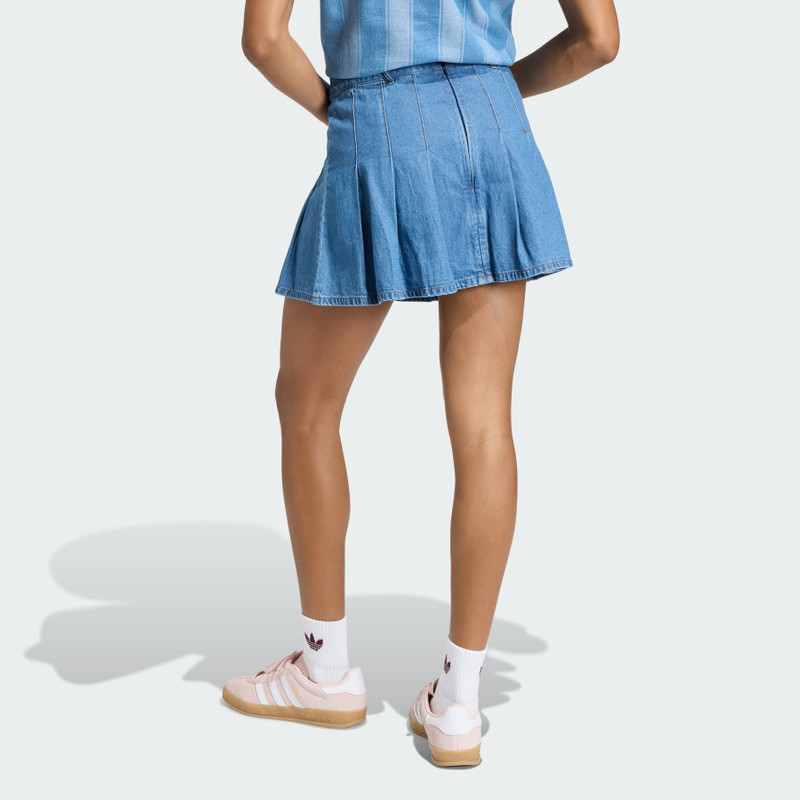DENIM PLEATED SKIRT 3