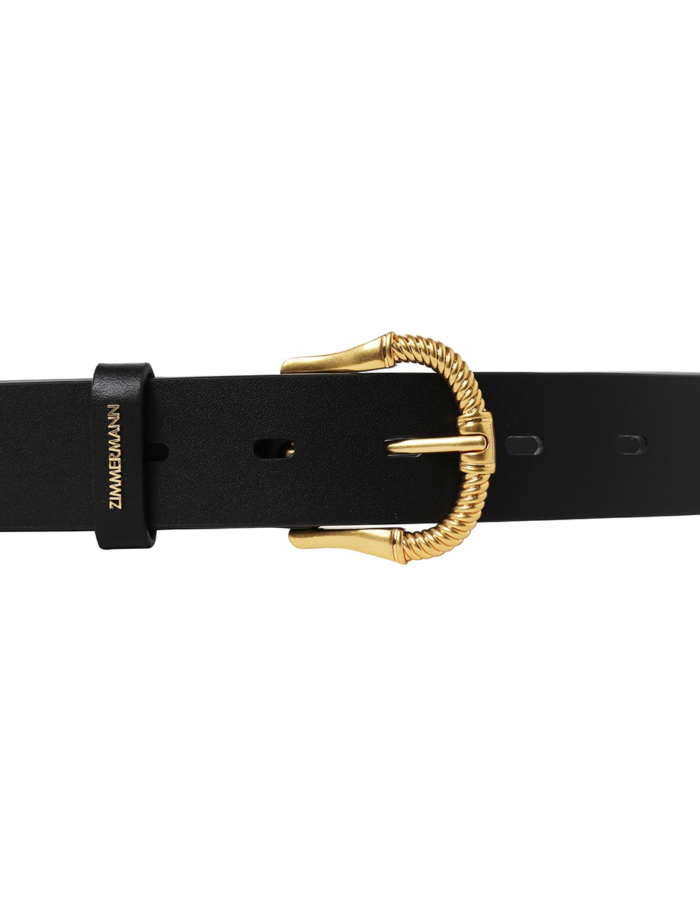 TWISTED BUCKLE LEATHER BELT 30 - 3