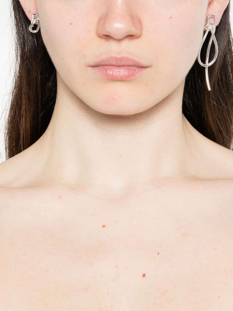 Completedworks Thread knot-detail earrings outlook