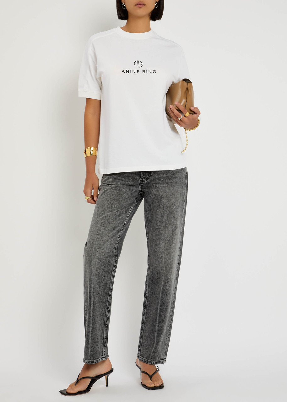 Anine Bing Jaylin Logo Cotton T-shirt - 4