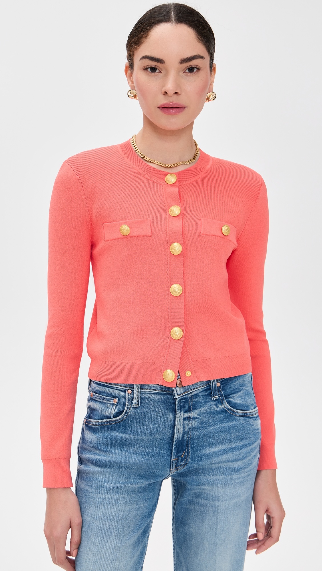Toulouse Crop Crew Neck Cardi - 6