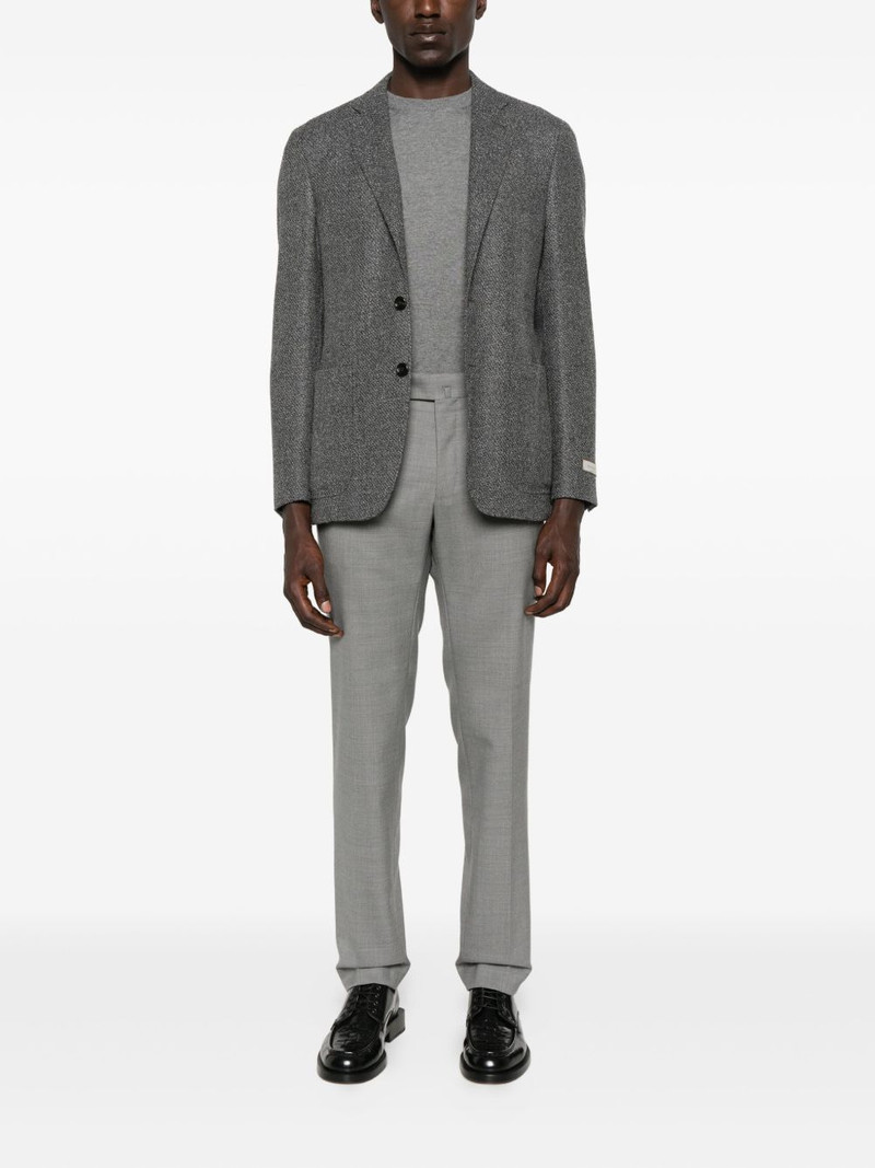 Canali textured two-button jacket outlook