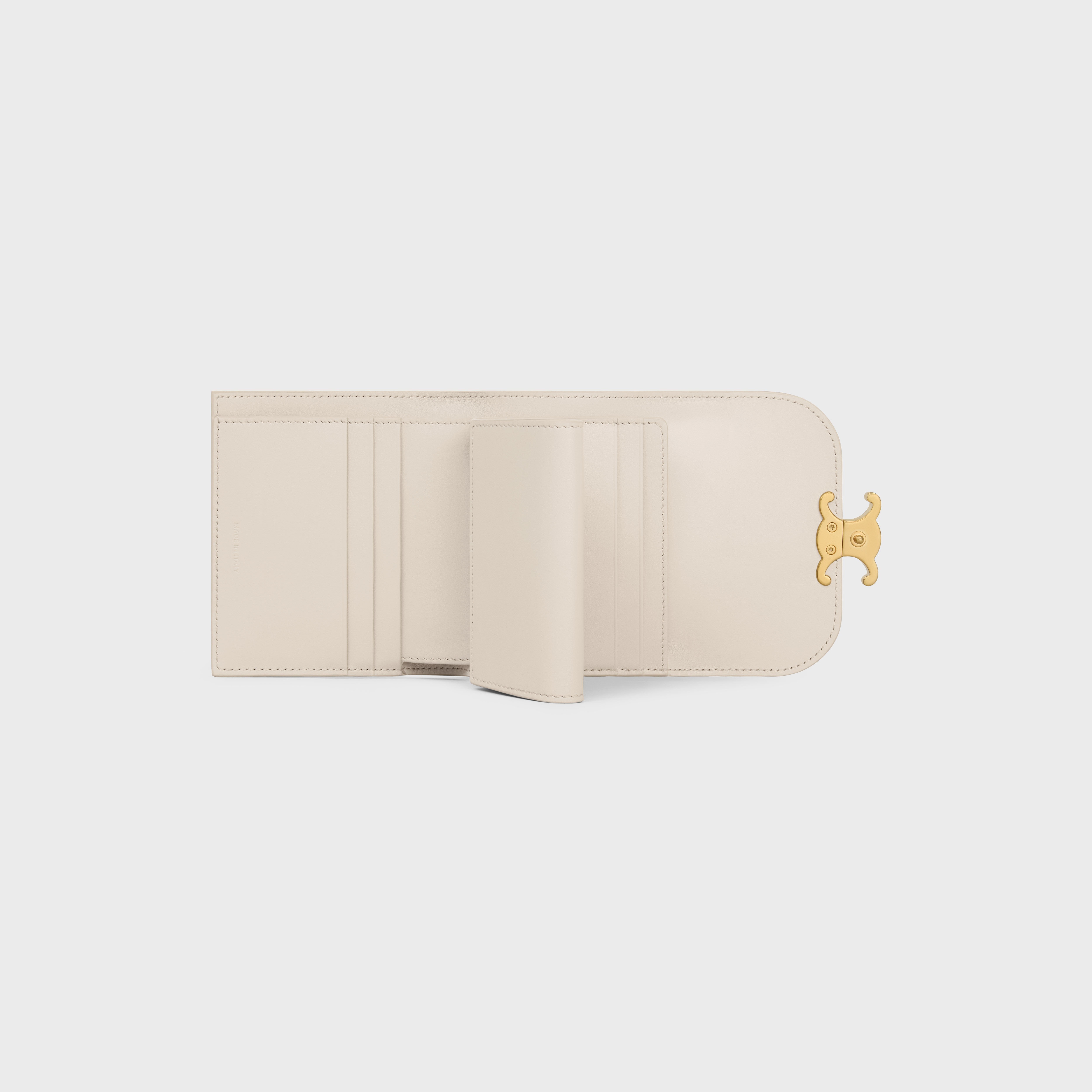 Small Flap Wallet TRIOMPHE in Shiny calfskin - 4