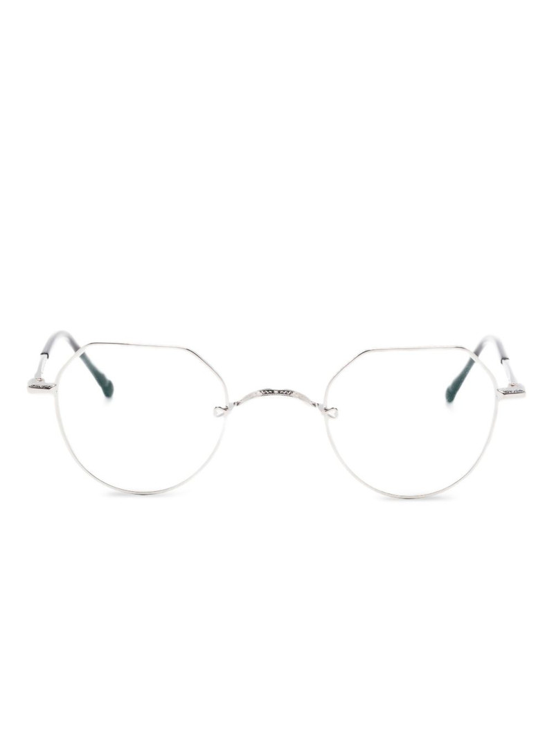 M3144 octagonal-frame metal glasses 1