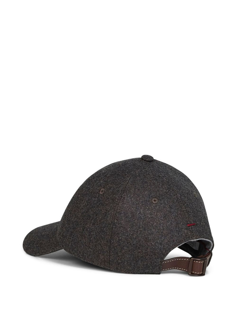 Brunello Cucinelli embroidered-crest curved-peak cap outlook