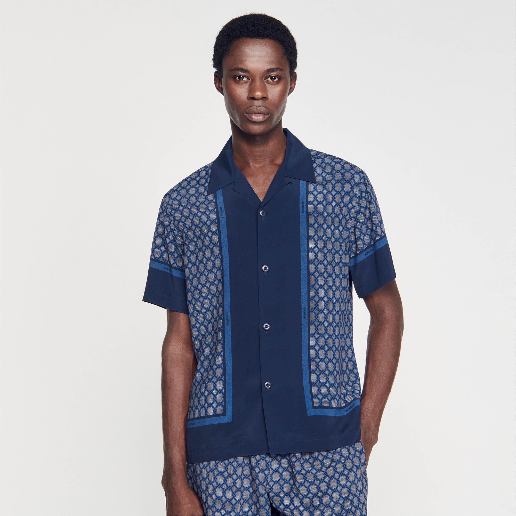 SHORT-SLEEVED PATTERNED SHIRT - 5
