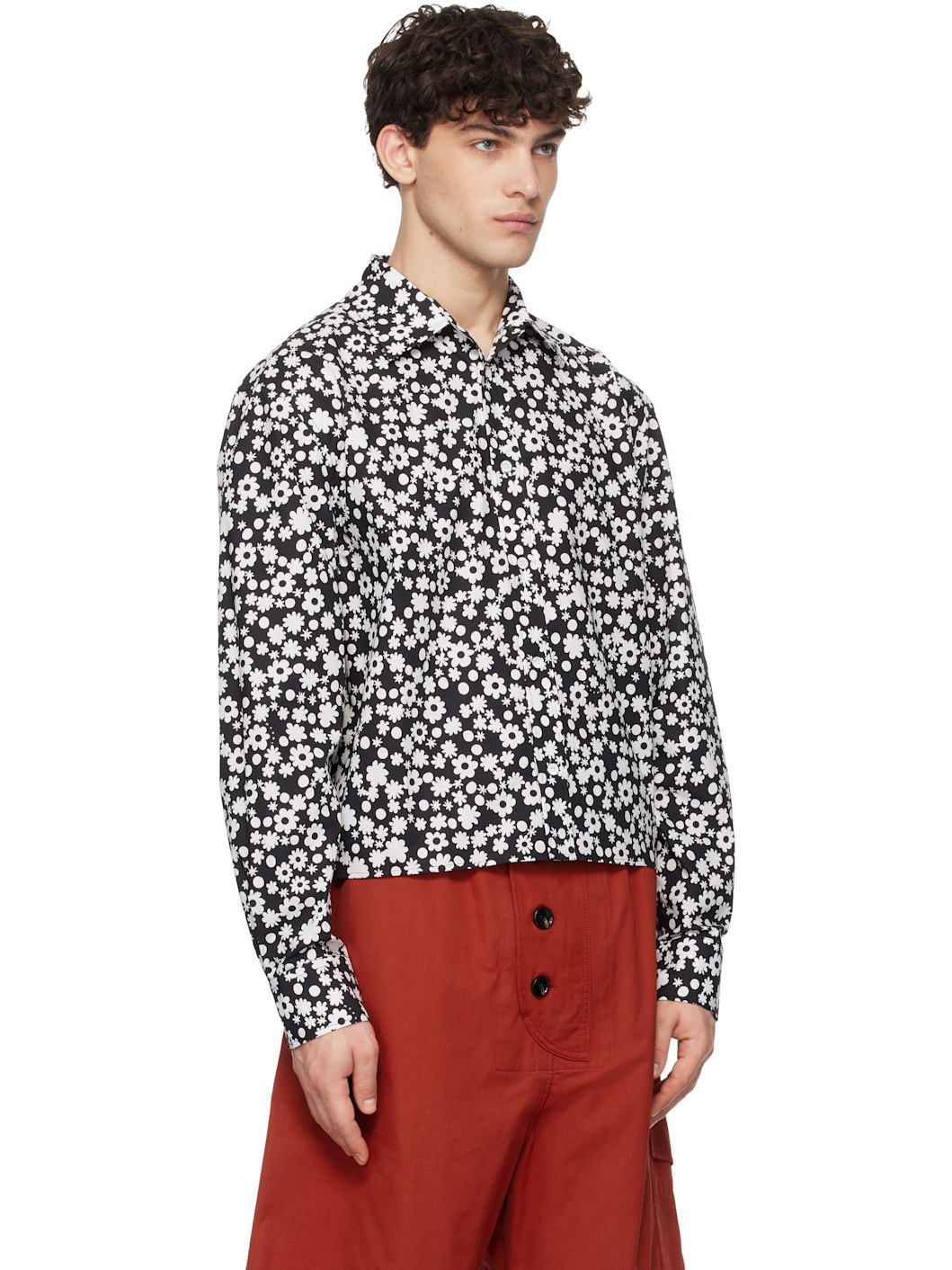 Black Pop Fields Long Sleeve Shirt - 2