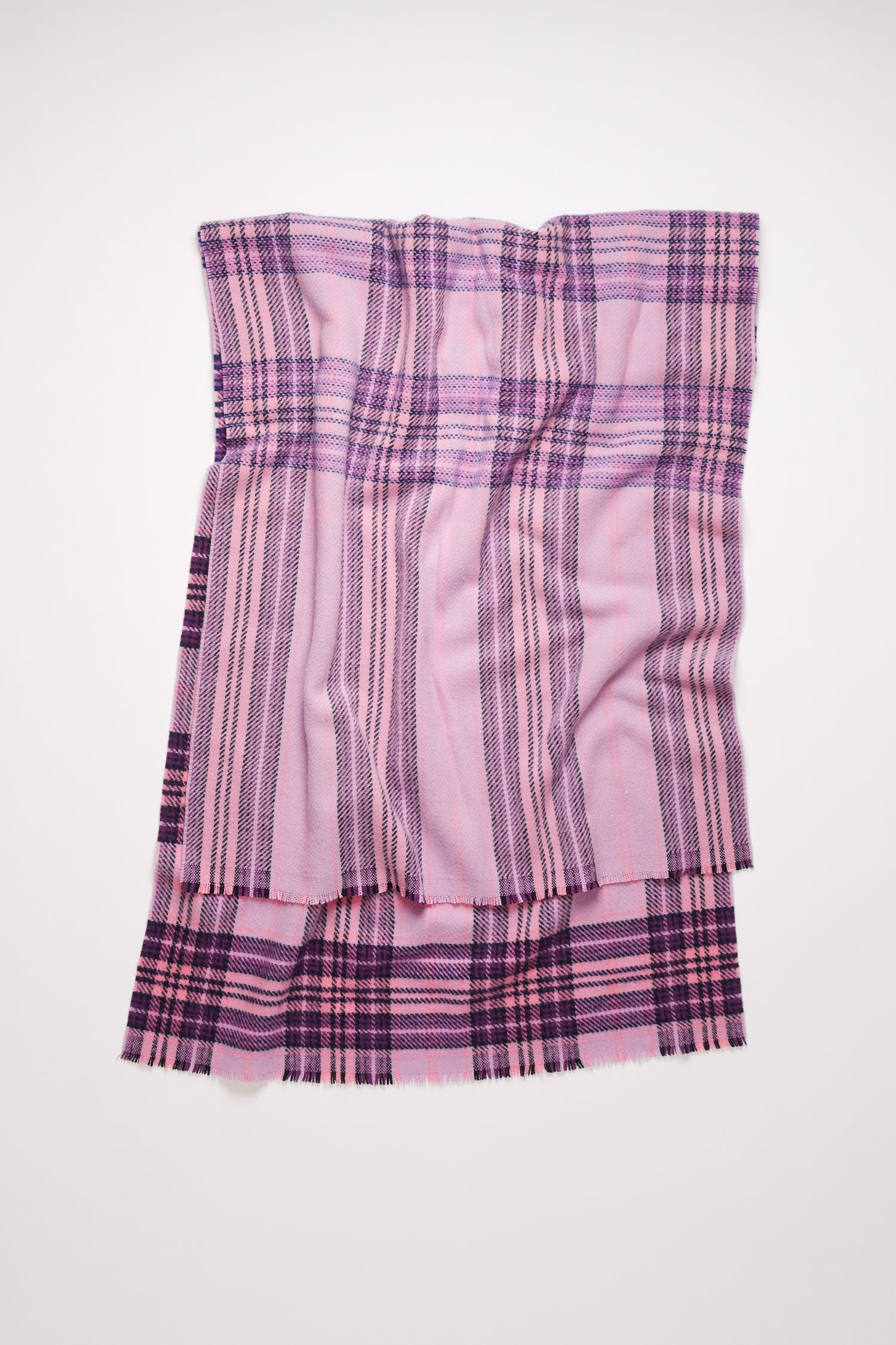 Checked logo scarf lilac/purple - 2