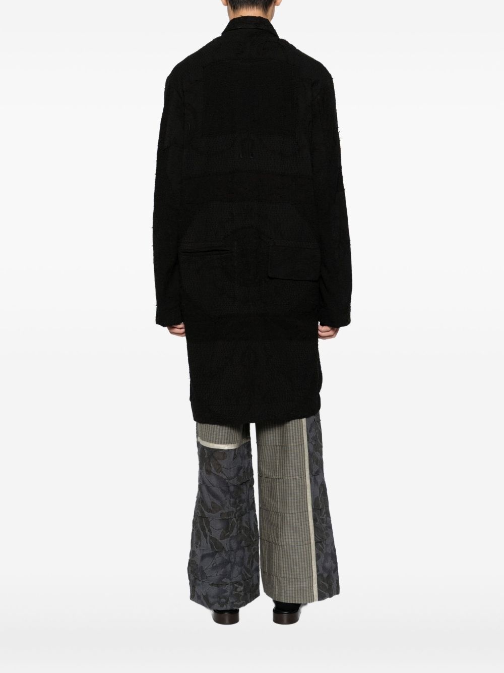 backed lace pacho coat - 4