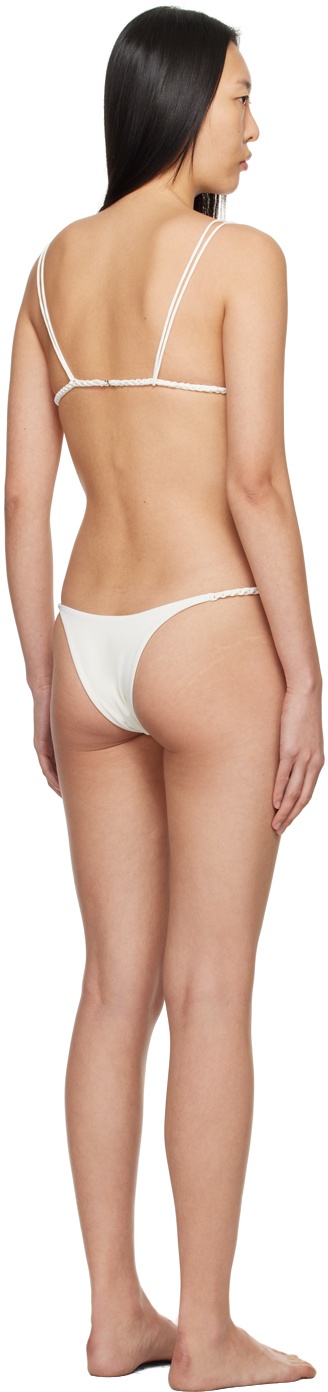 【関税込み】Isa Boulder ホワイト Cyclic & Chain ビキニ ISA BOULDER White Cyclic & Chain Bikini | REVERSIBLE