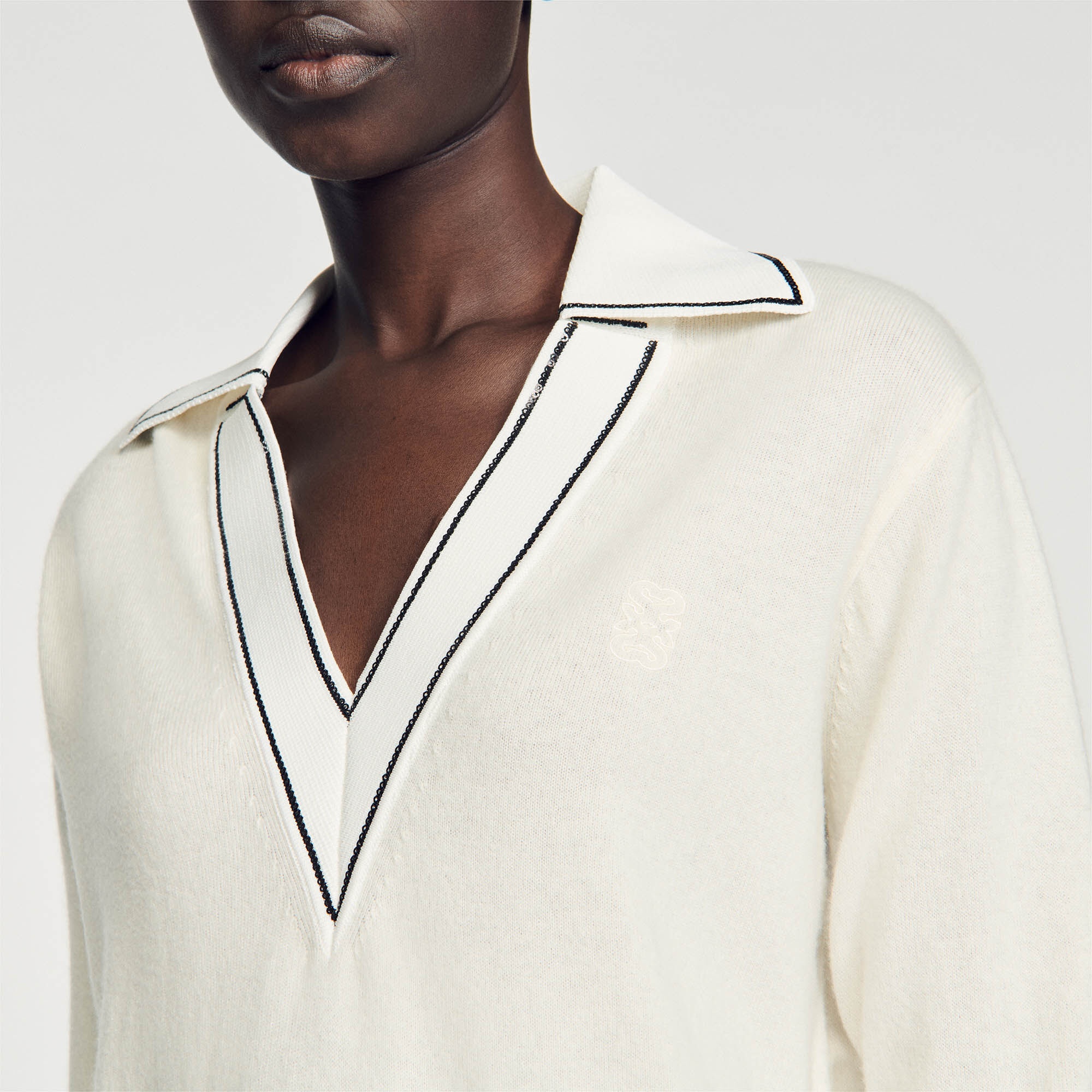 JUMPER WITH POLO SHIRT COLLAR - 4