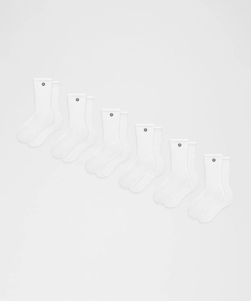 Unisex Daily Essential Crew Socks *6 Pack 1