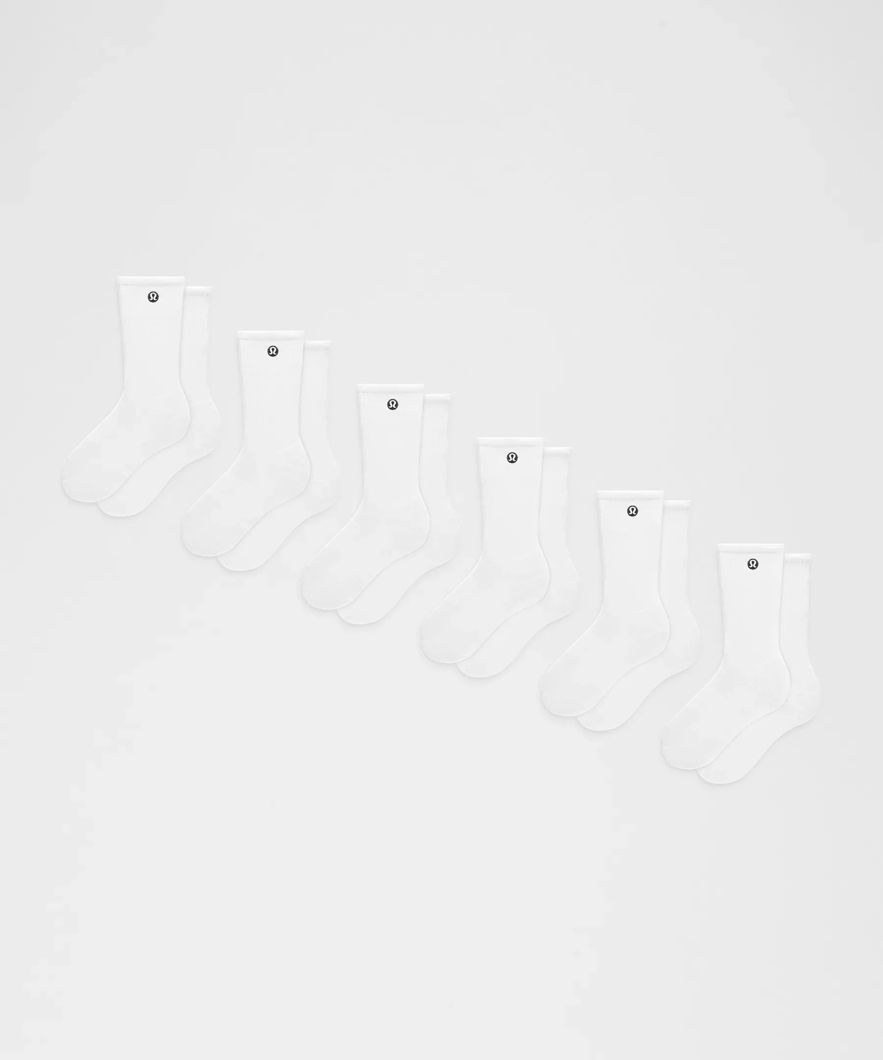 Unisex Daily Essential Crew Socks *6 Pack - 1