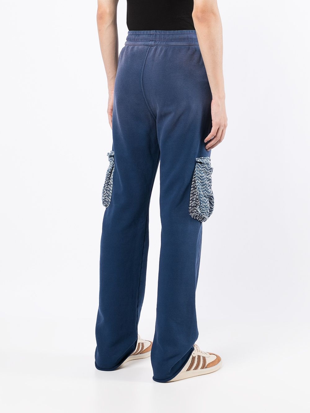 distressed-finish sweatpants - 4