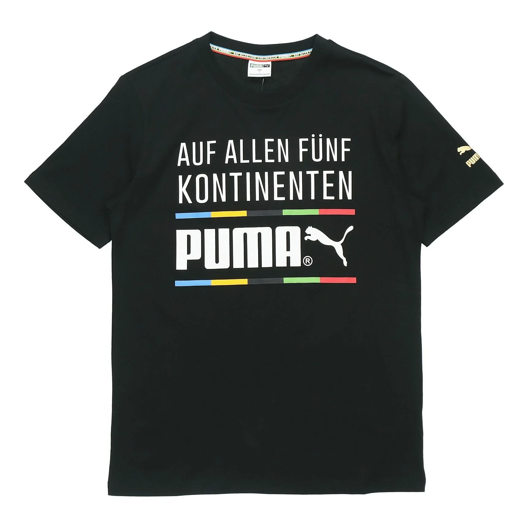 PUMA Alphabet Round Neck Short Sleeve Black 599997-51 - 1