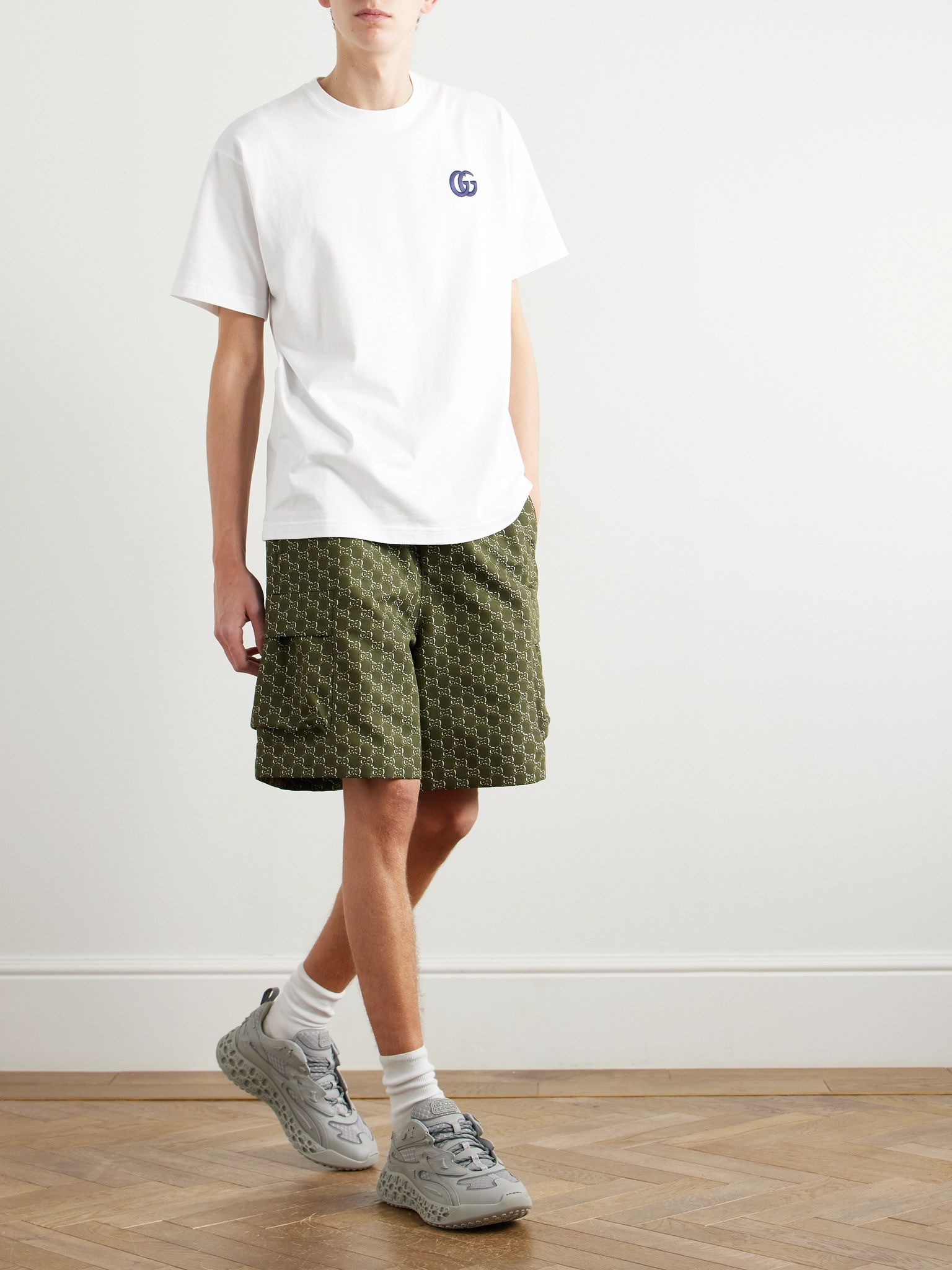 Logo-Embroidered Cotton-Jersey T-Shirt White - 2