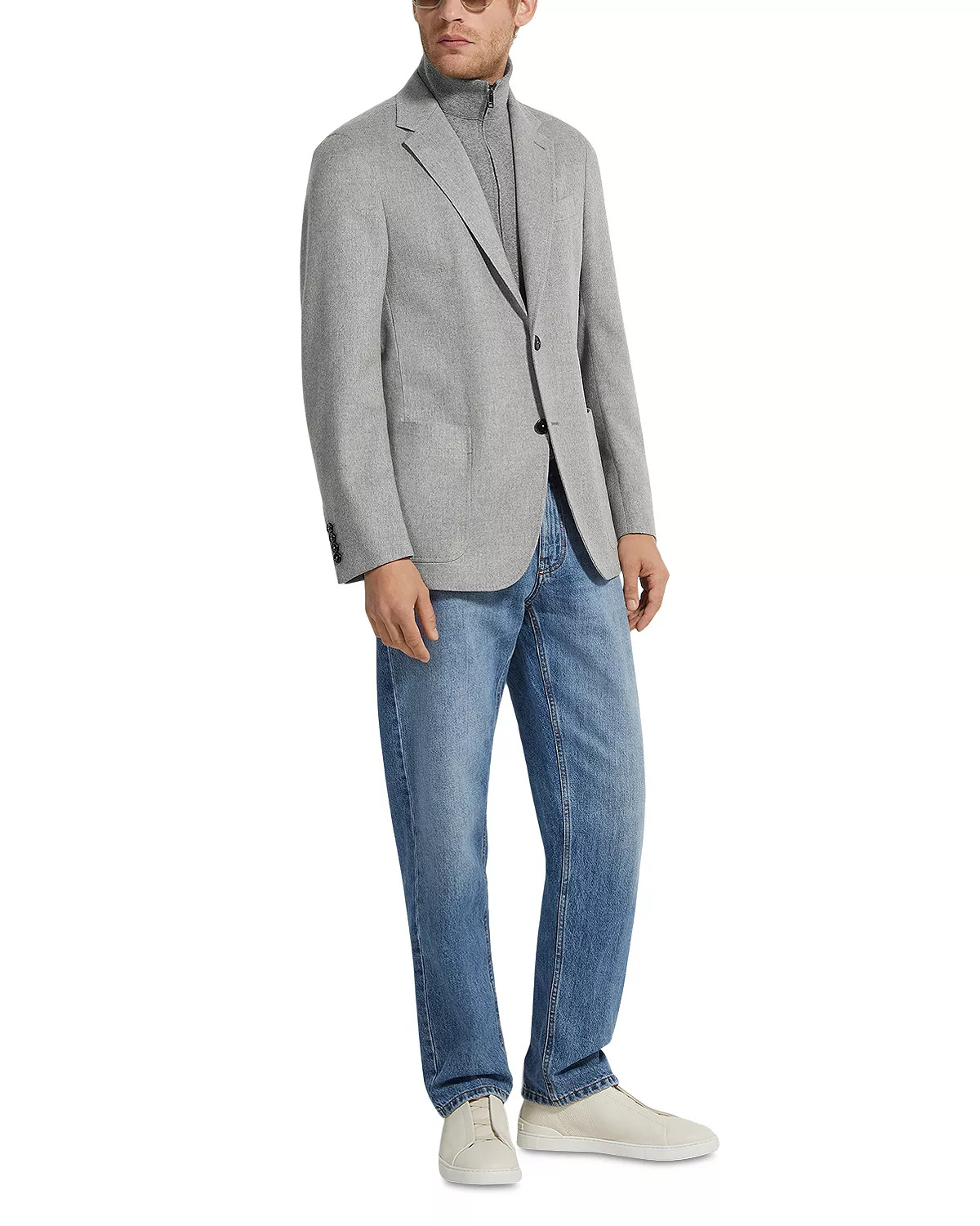 Oasi Cashmere Jacket with Removable Knit Bib - 2