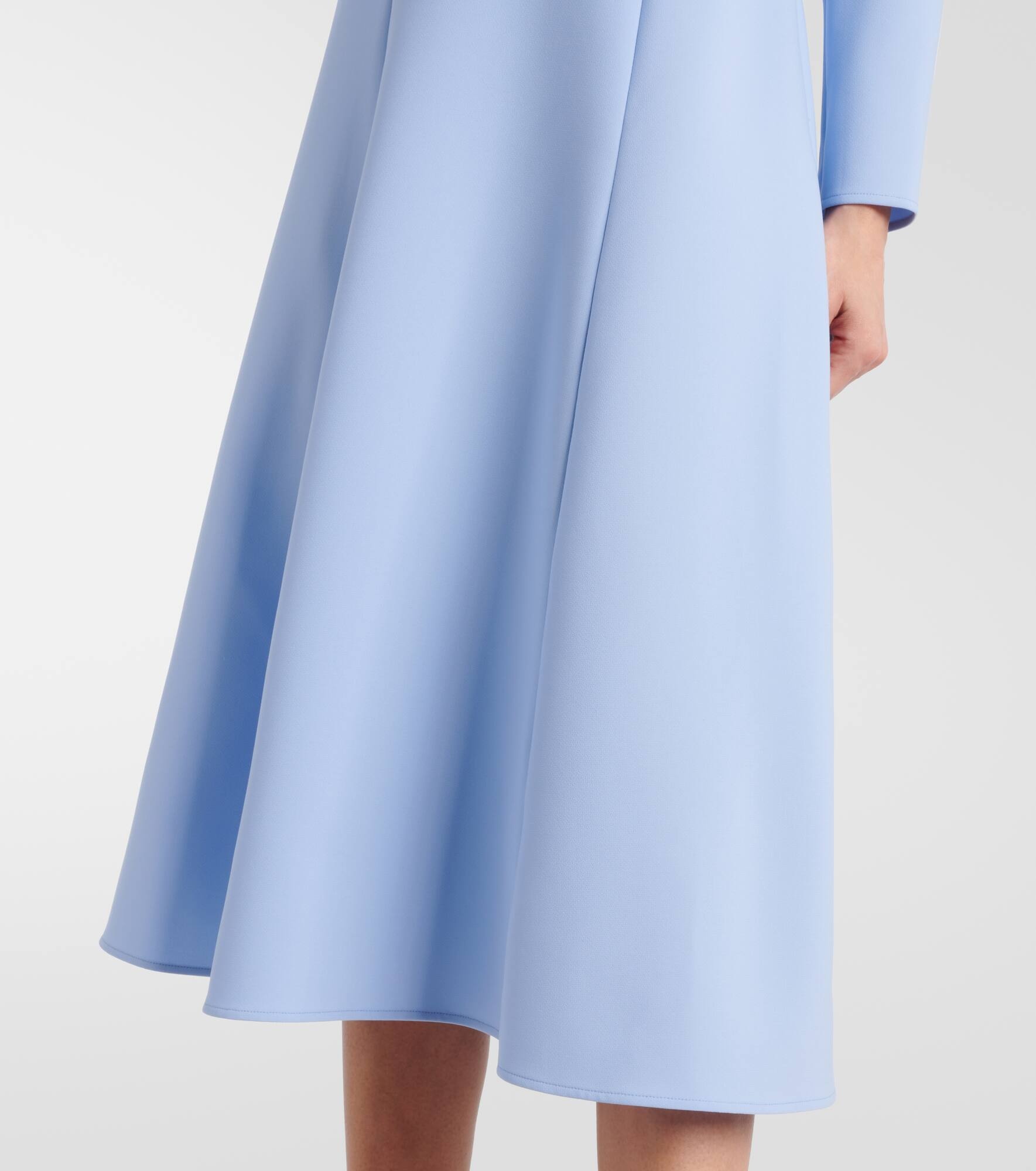 Bow-detail crêpe midi dress - 5