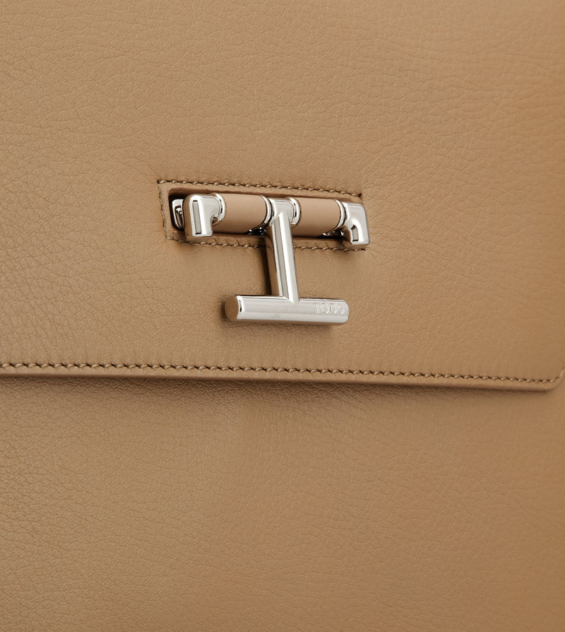 DOCUMENT HOLDER POUCH IN LEATHER - BEIGE 5