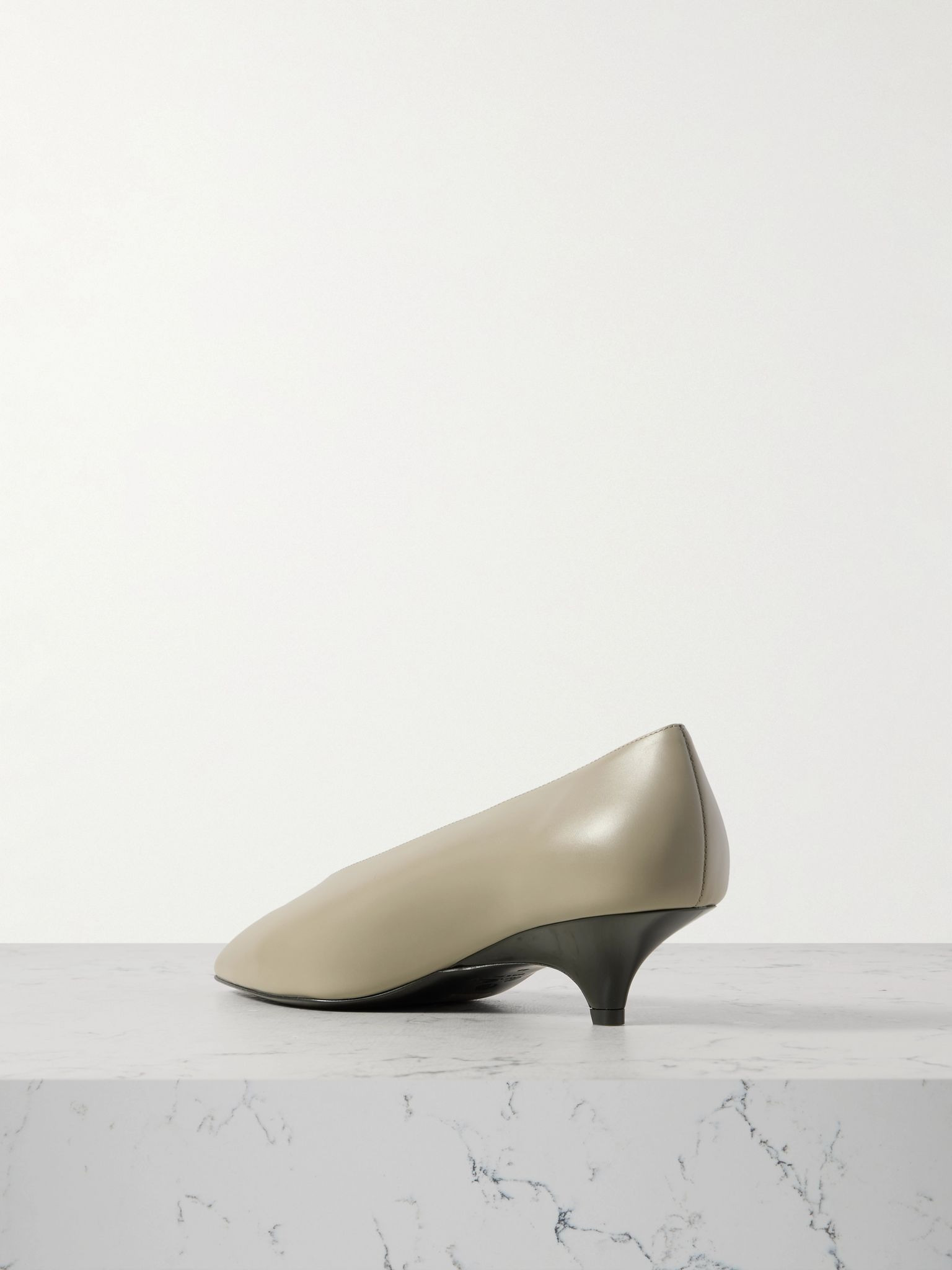 Rebecca leather pumps Light green - 3