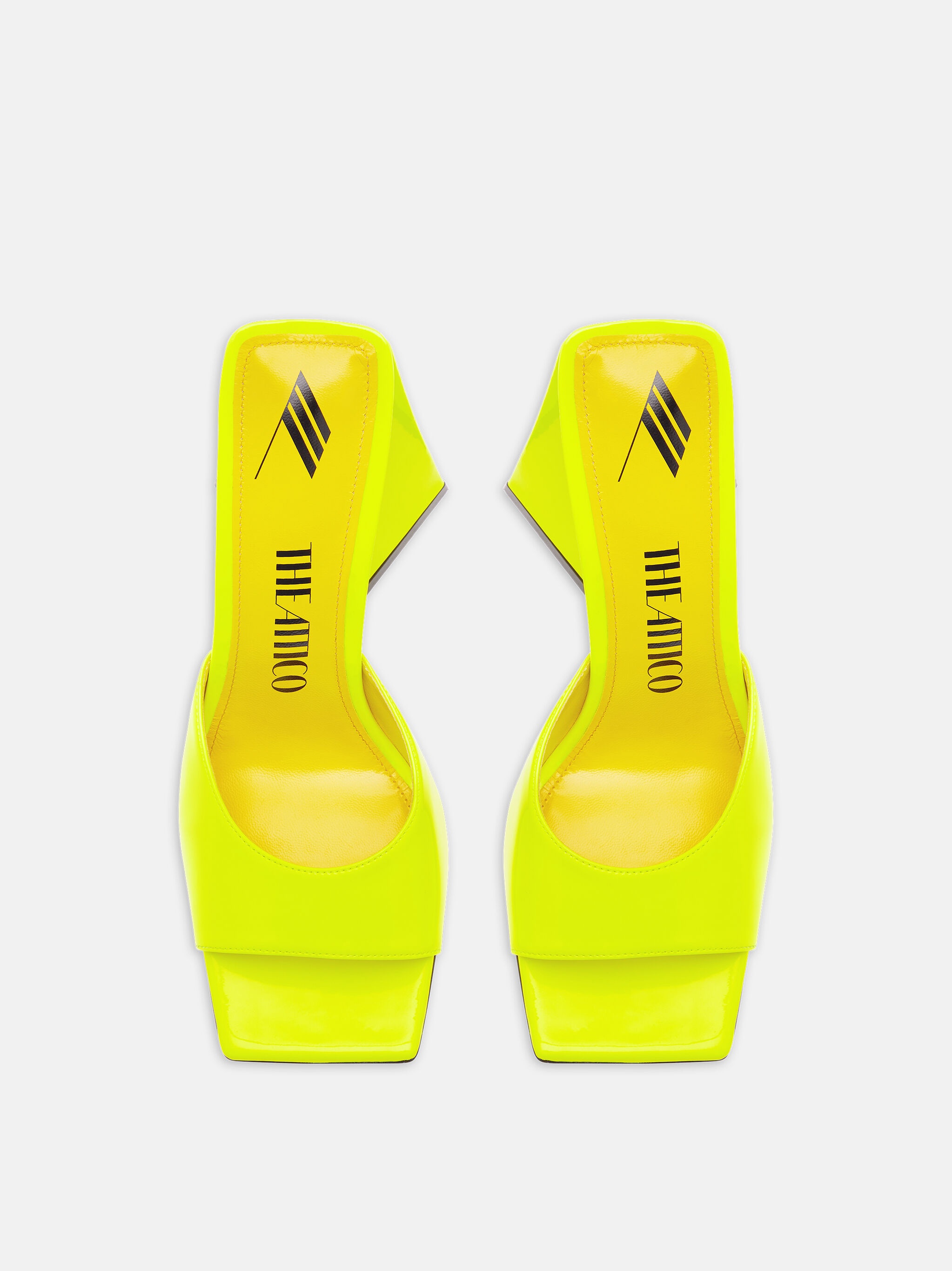 ''DEVON'' FLUO YELLOW MULE - 3