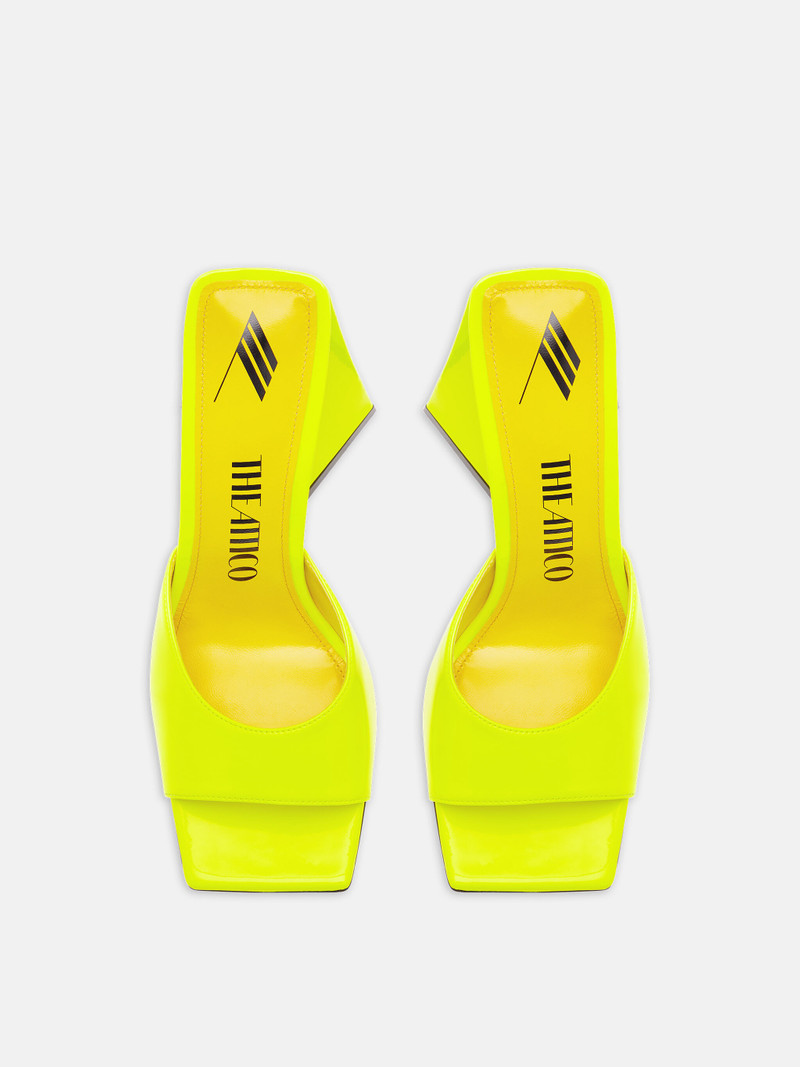 ''DEVON'' FLUO YELLOW MULE 3