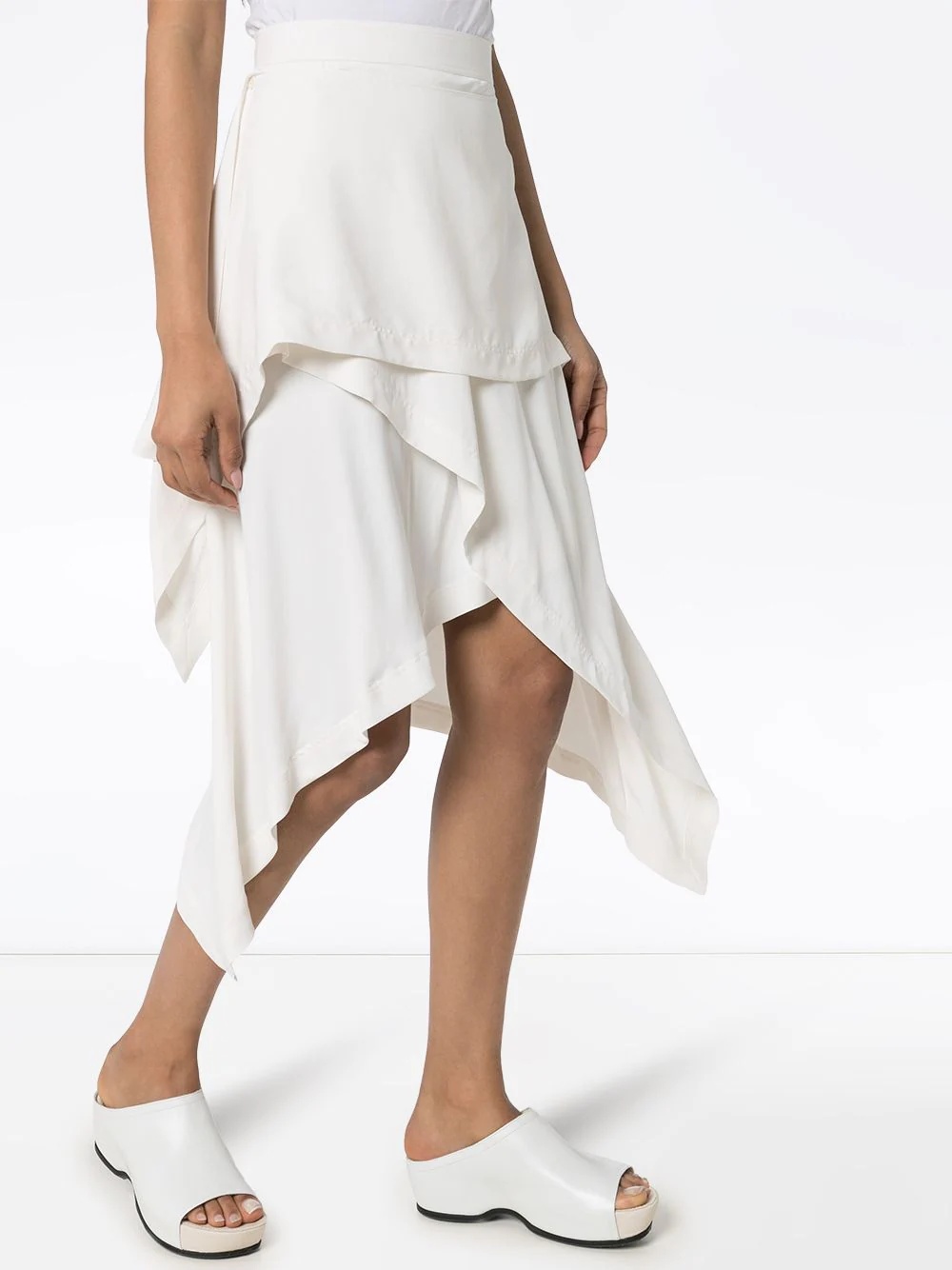 layered handkerchief skirt - 3