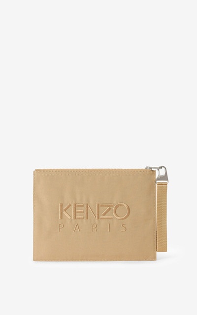 KENZO Large canvas Kampus Tiger pouch outlook