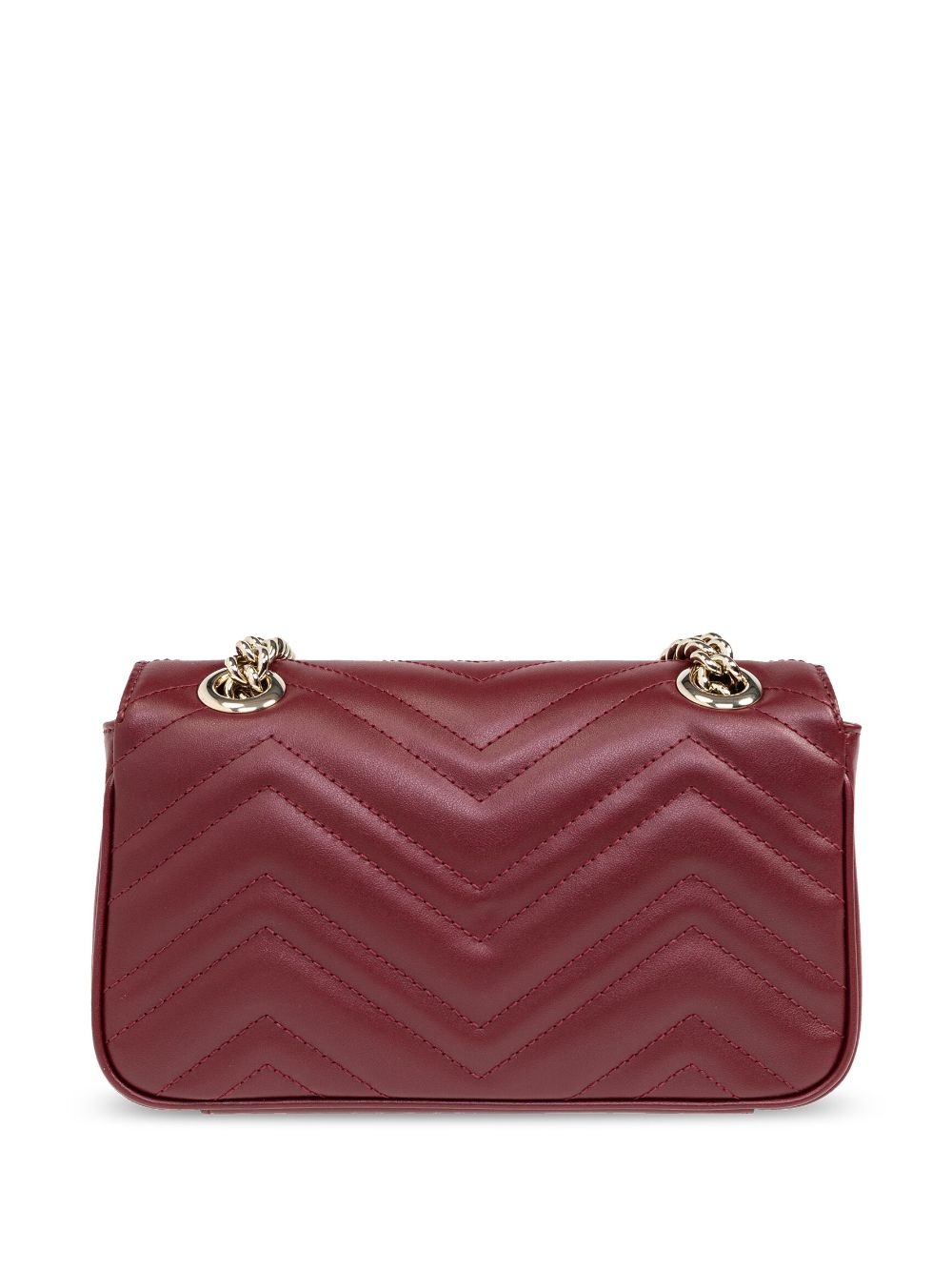 Gg marmont mini leather shoulder bag - 5