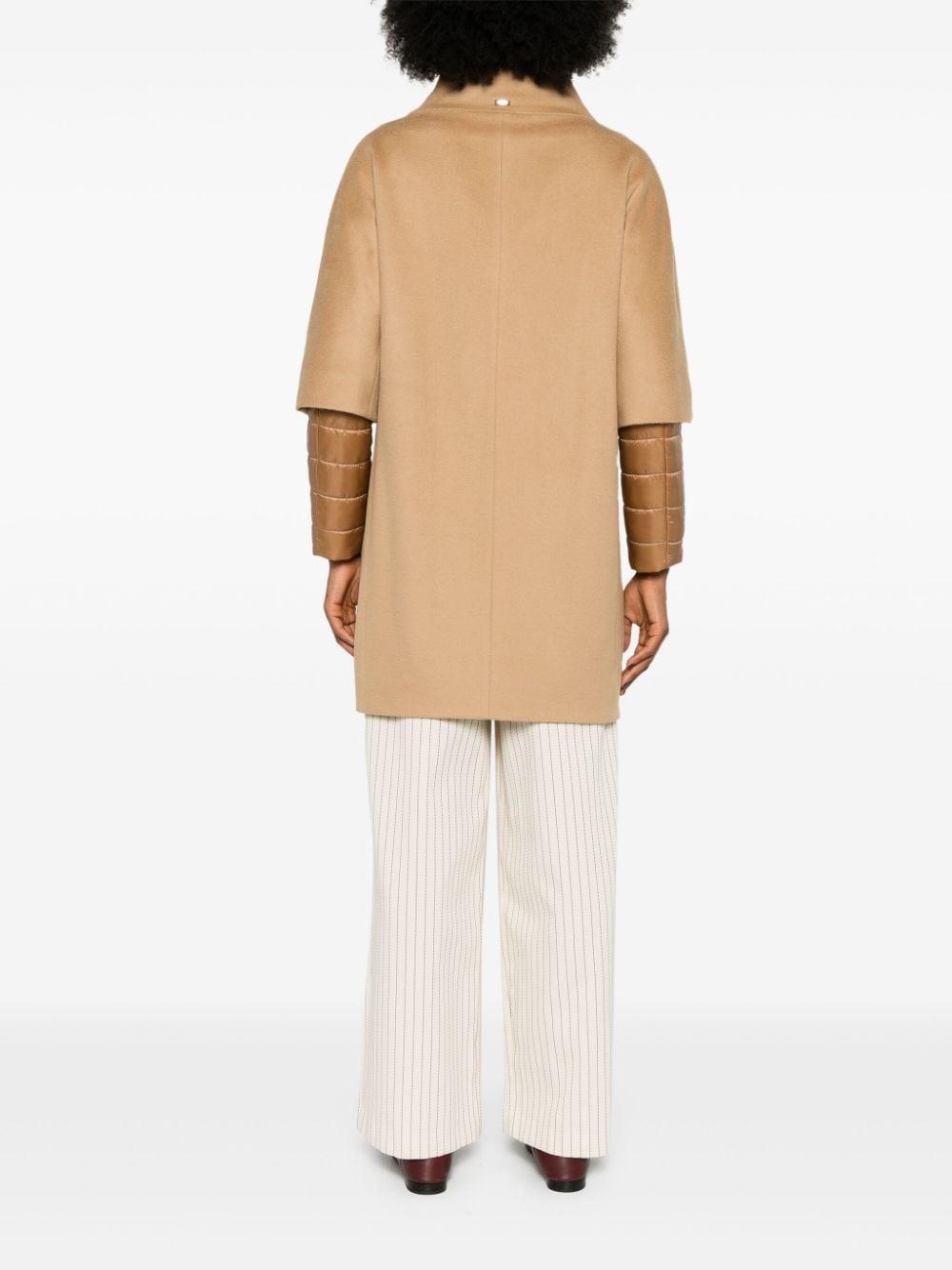 detachable-panels virgin-wool coat - 4