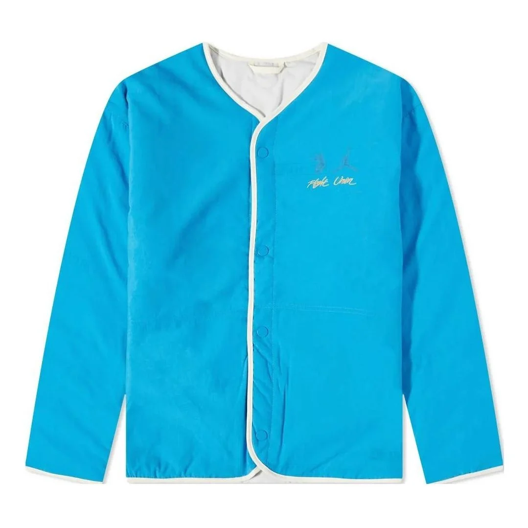 Men's Air Jordan x Union Crossover Solid Color Printing Logo reversible Long Sleeves Jacket US Editi - 1