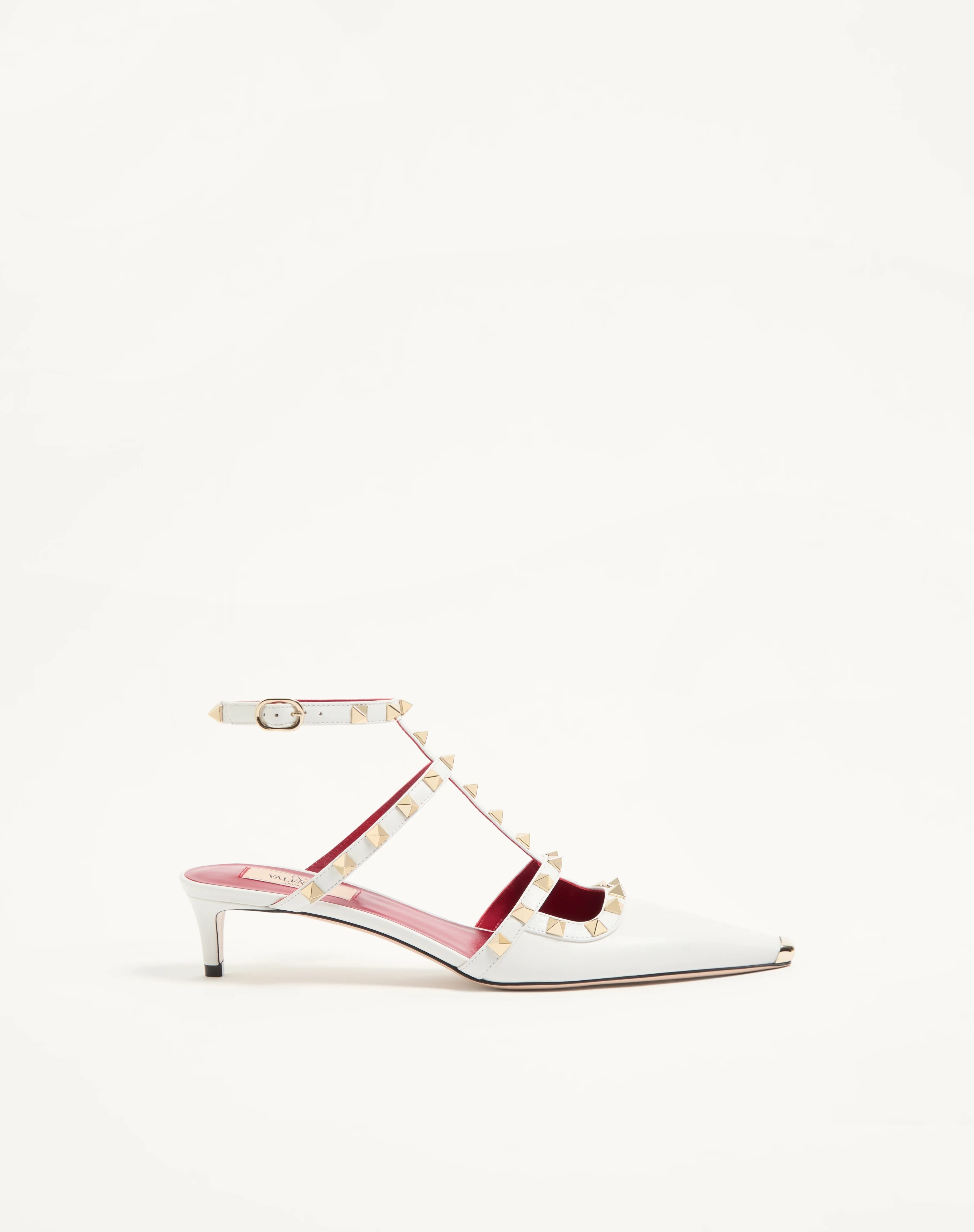 ROCKSTUD COURT SHOES IN KID LEATHER 40MM - 1