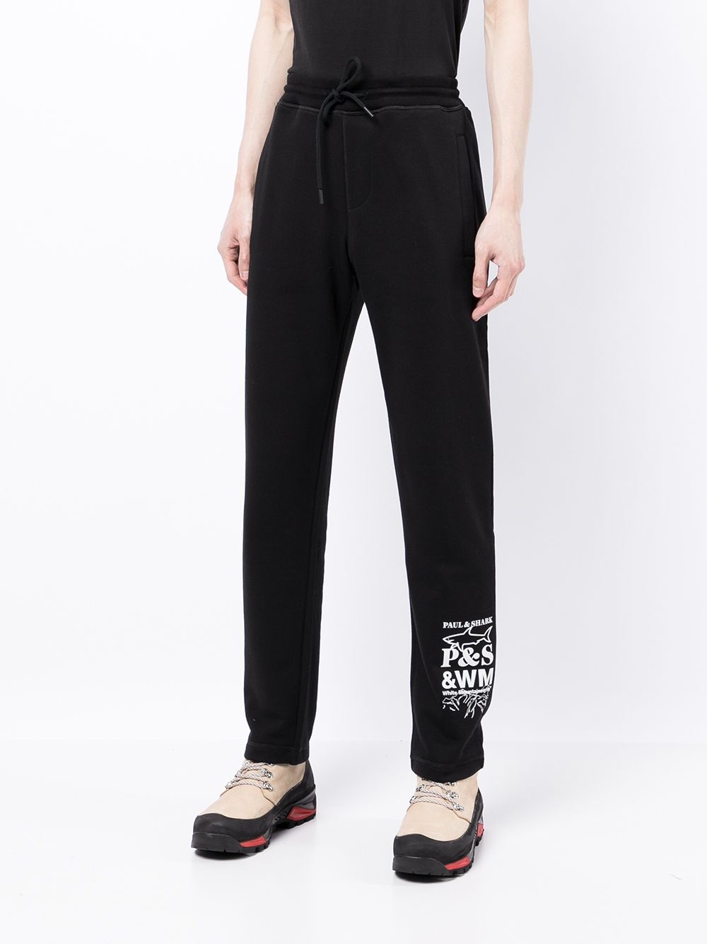 LOGO-PRINT COTTON SWEATPANTS - 3