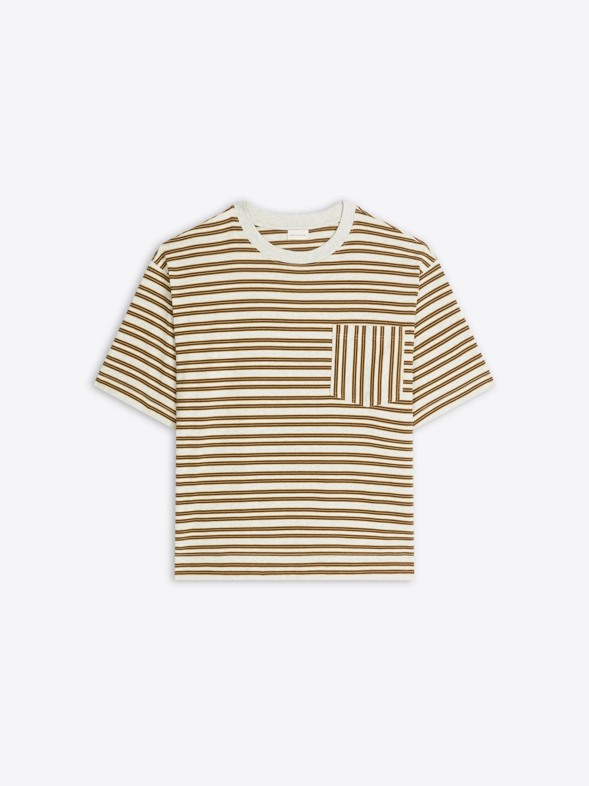 STRIPED COTTON TEE - 1