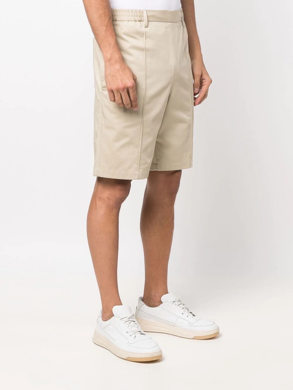 elasticated-waist Bermuda shorts - 3