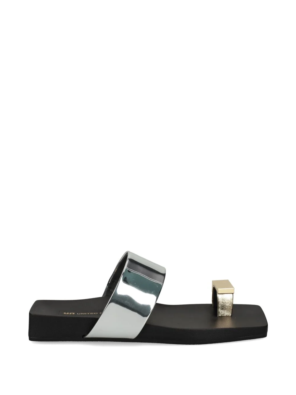 Loop Toe Lo metallic toe-loop sandals - 1