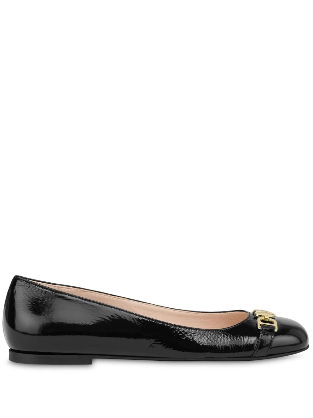 heart plaque ballerina shoes - 1