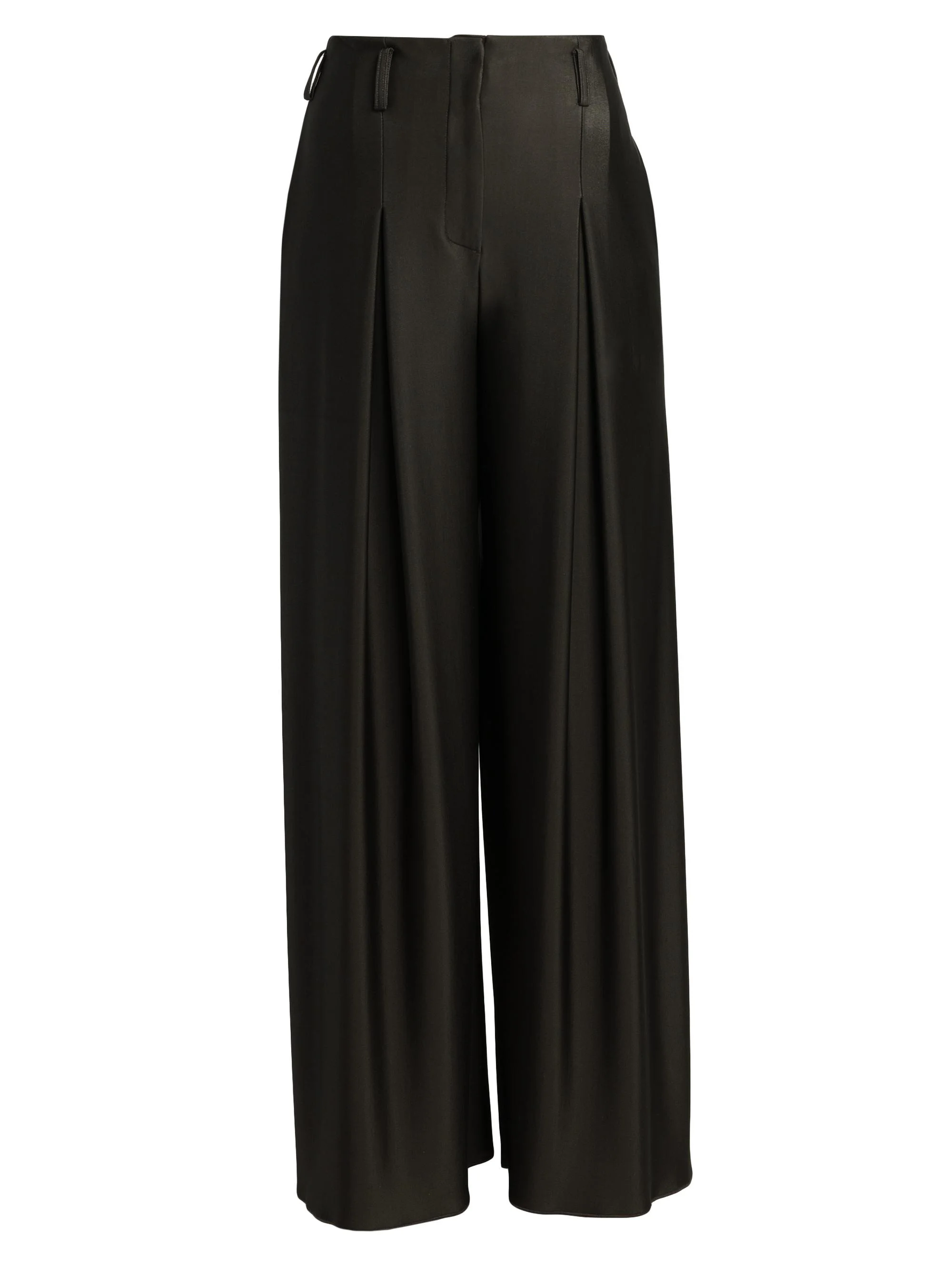 Women's Jersey Wide-Leg Pants - Coffee - 1