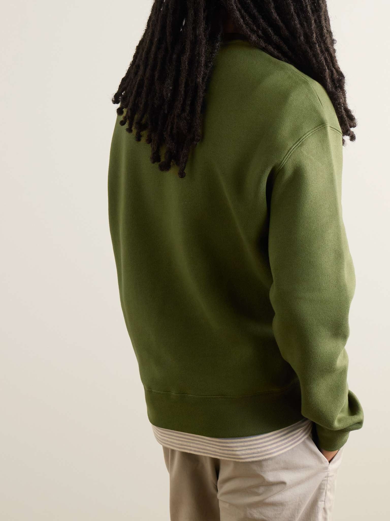 Logo-Appliquéd Cotton-Jersey Sweatshirt - 3