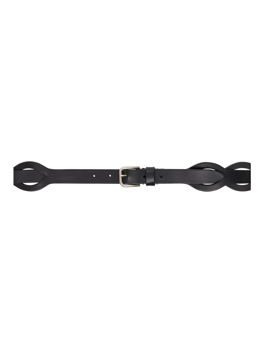 Black Leather Belt - 1