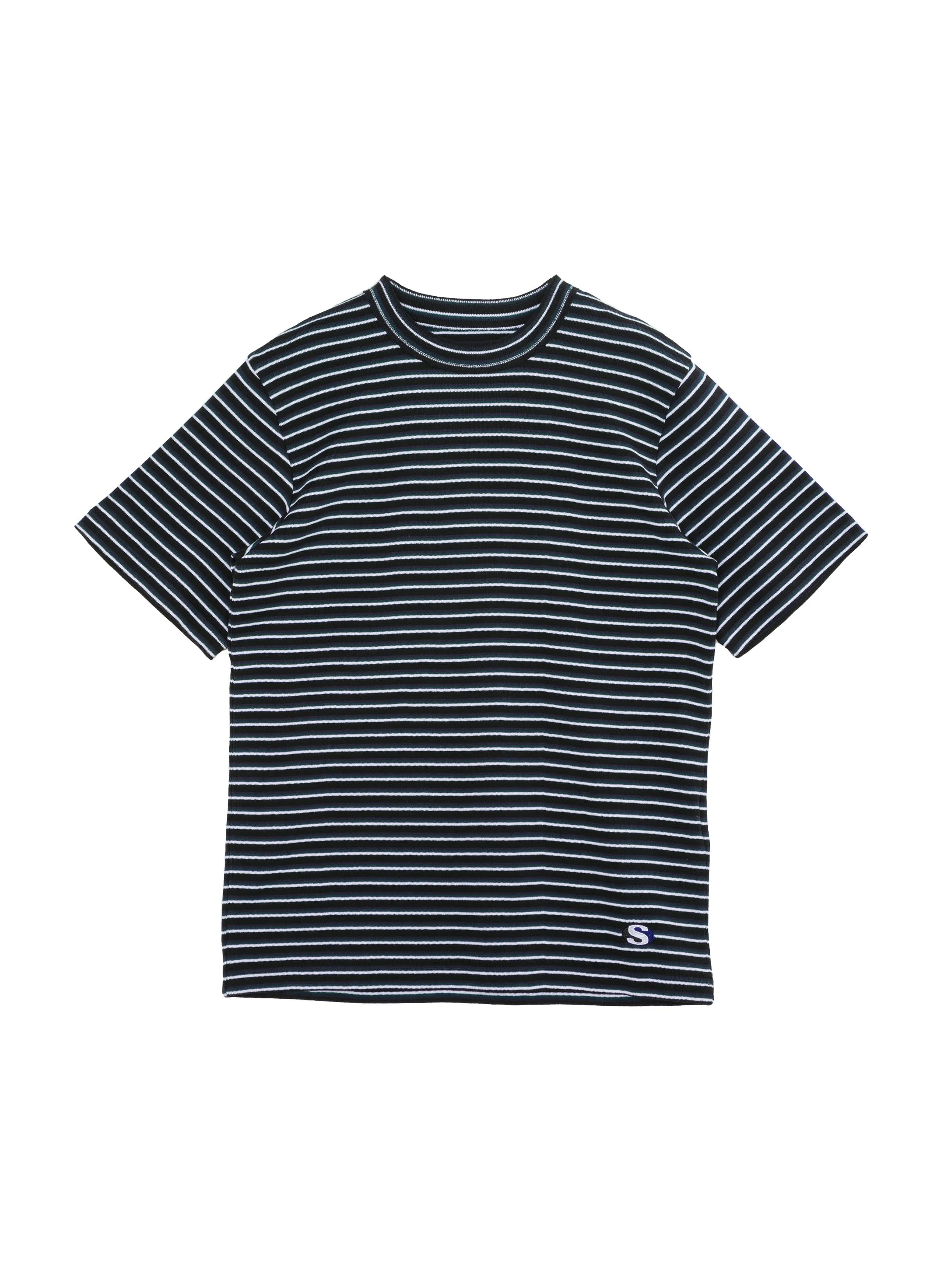 Stripe Cotton Rib T-Shirt - 1