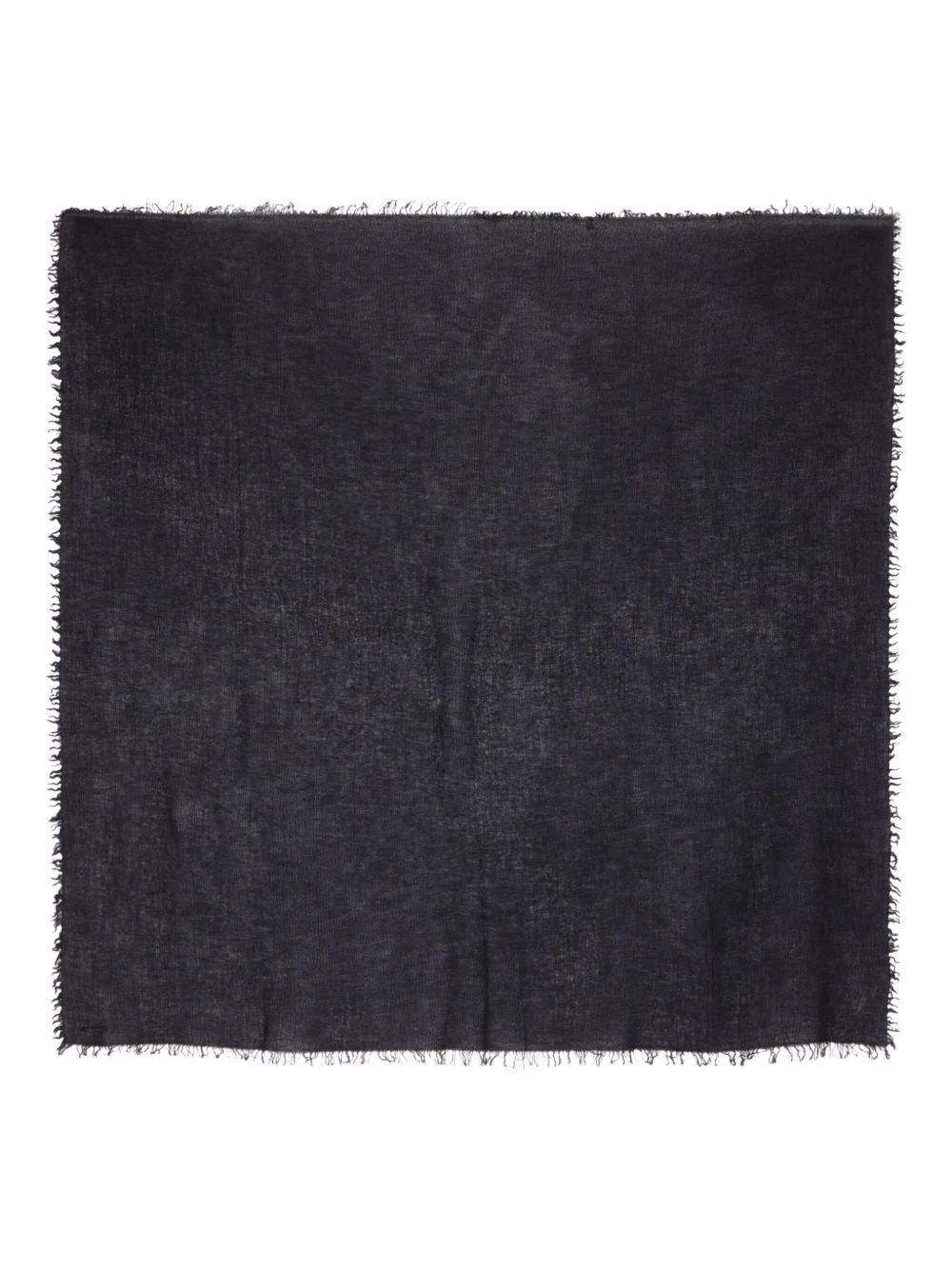 fringed-trim square-shape scarf - 1