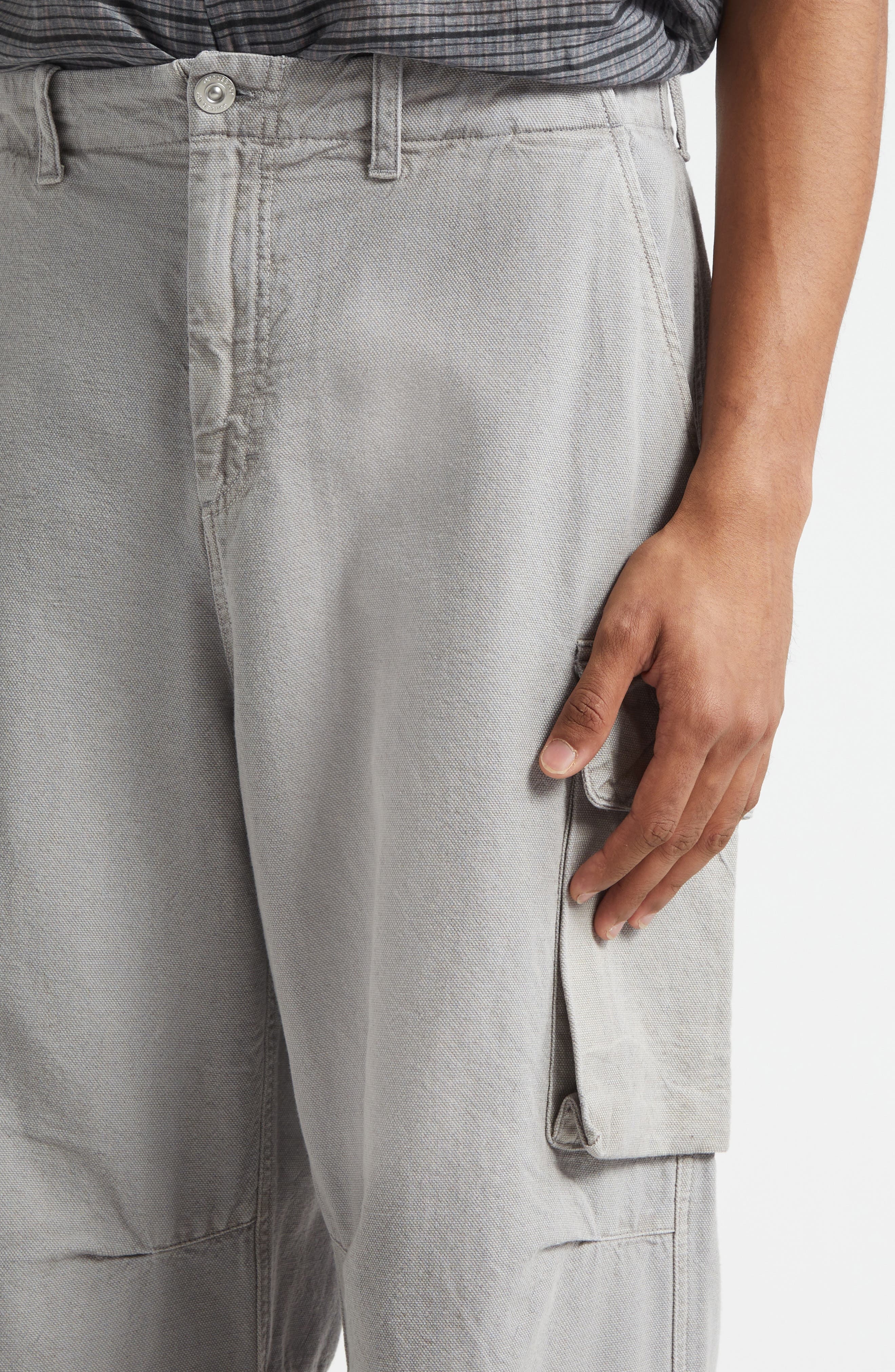 OUR LEGACY Mount Cargo Pants in Stone Gravel Draping Canvas at Nordstrom - 4