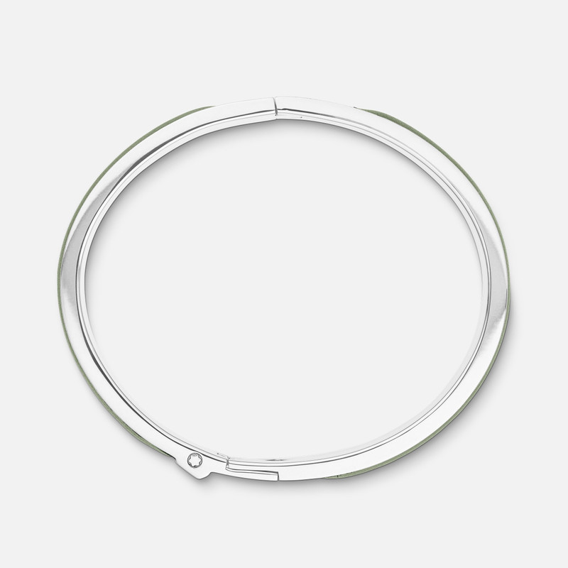 Bangle Steel Montblanc M logo Clay leather 3