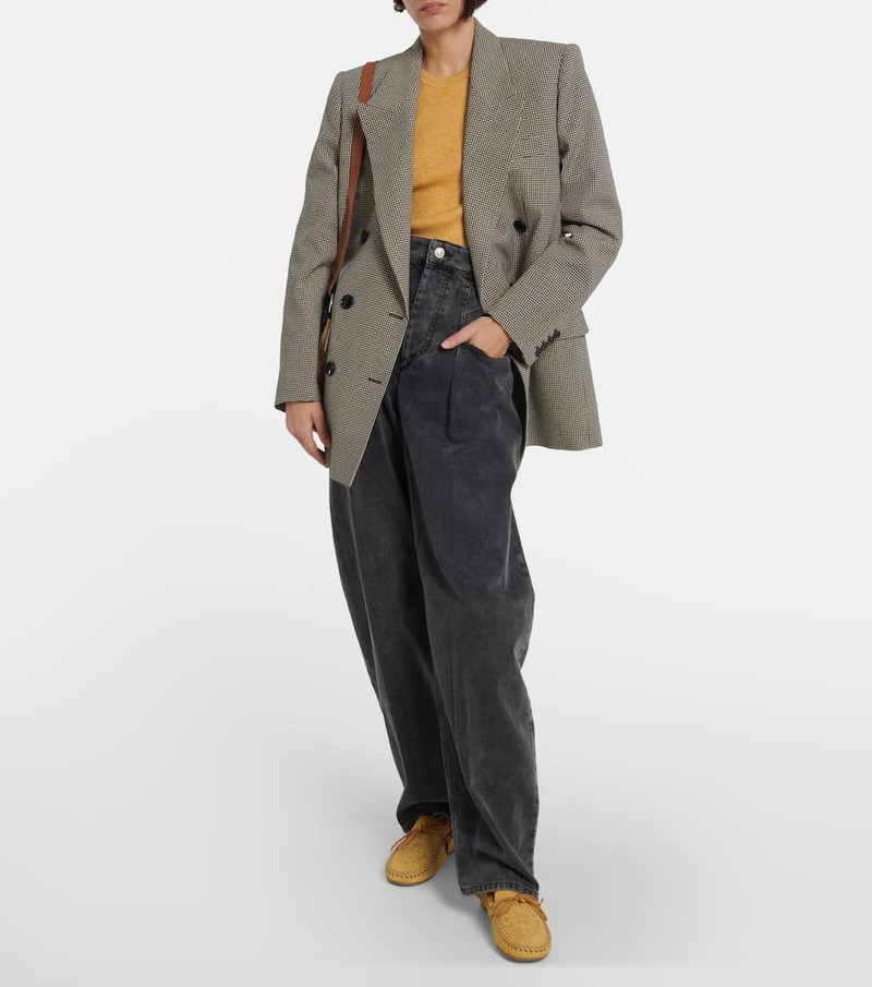 Isabel Marant Freen embellished suede moccasins outlook