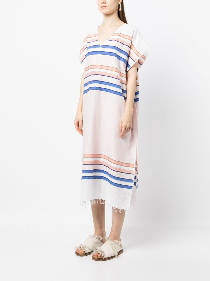 horizontal-stripe print kaftan dress 3