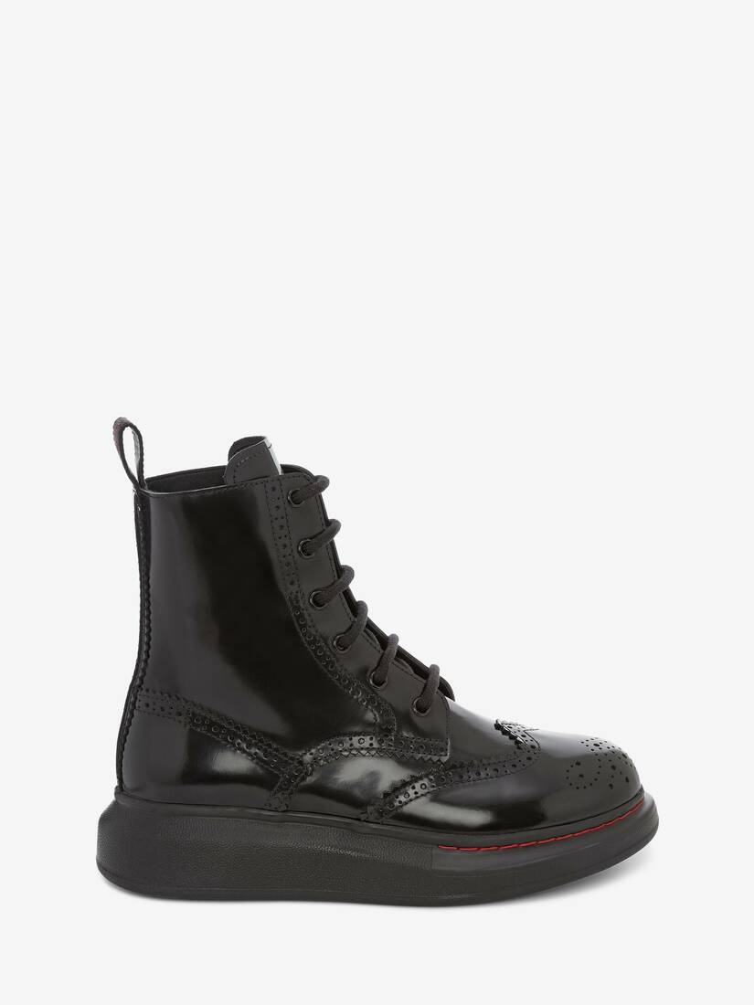 Hybrid Lace Up Boot in Black - 1