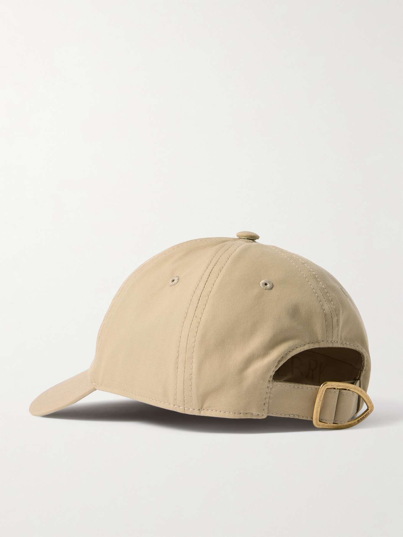 Embroidered cotton-twill baseball cap Cream - 3