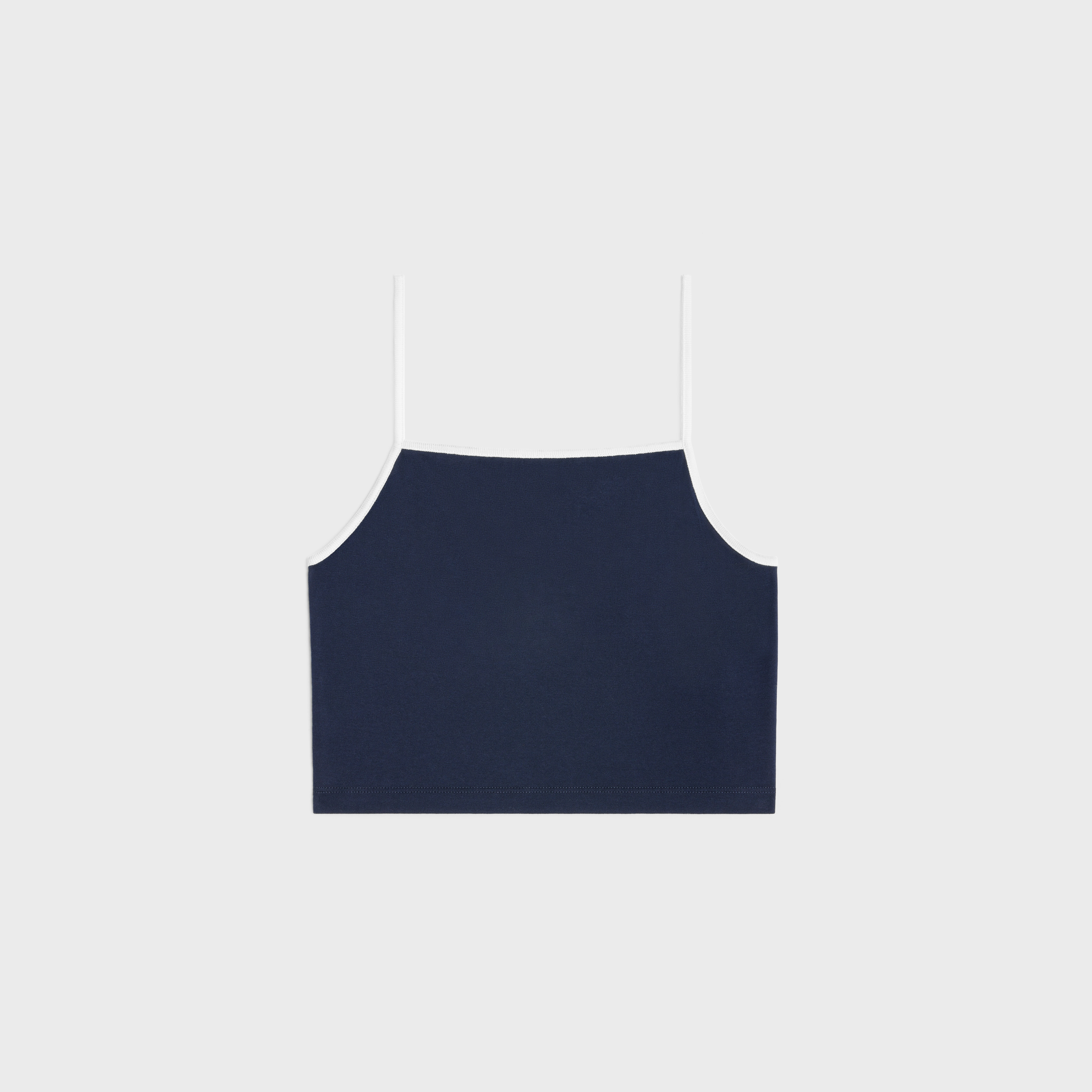 CELINE triomphe tank top in cotton jersey | REVERSIBLE