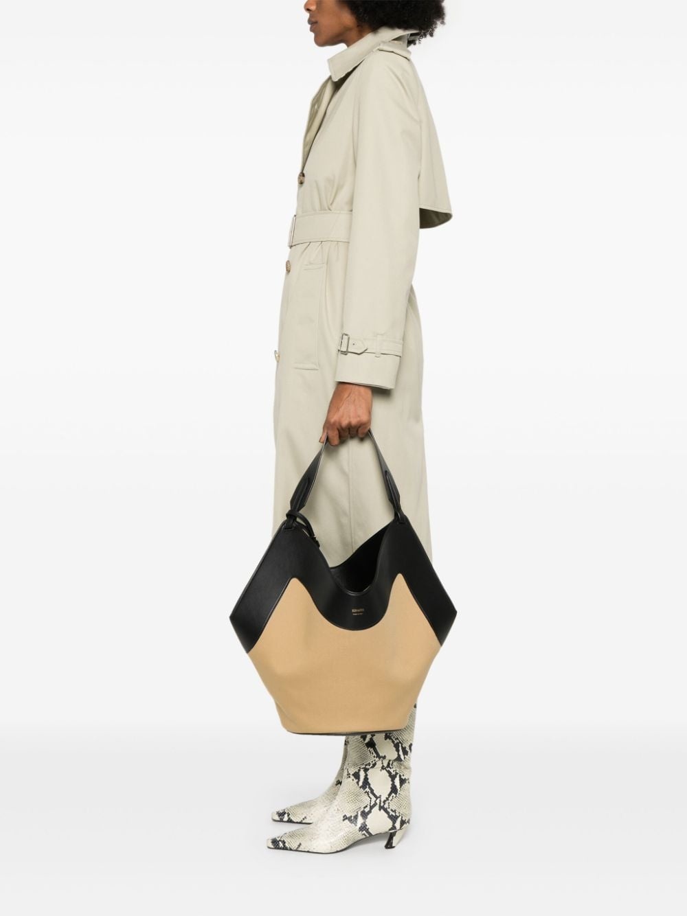 medium Lotus tote bag - 2